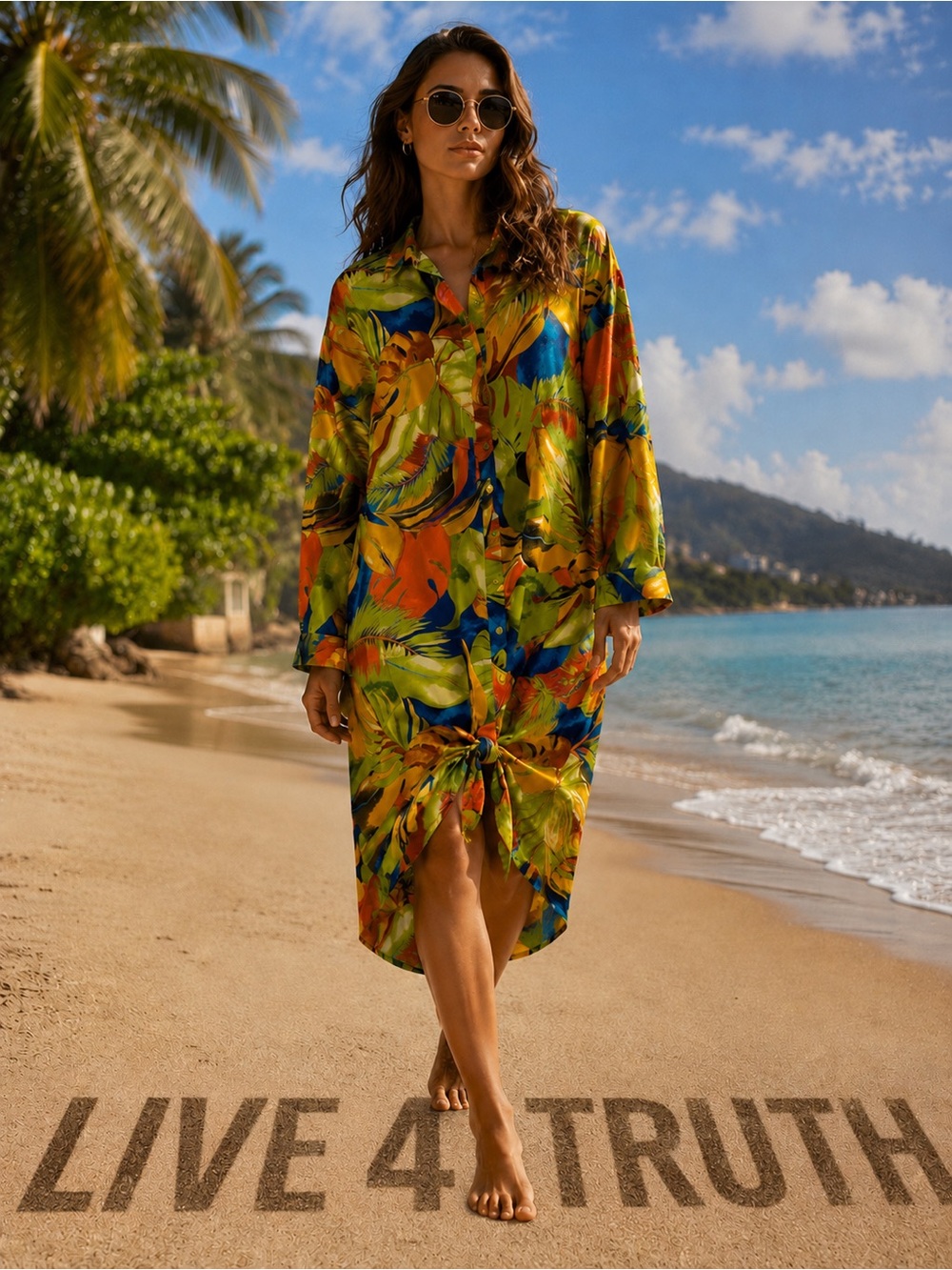 Tropical shirt dress LIVE 4 TRUTH